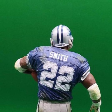 Emmitt Smith NFL 1 blue jersey SMITH dirty - DRJ West Texas