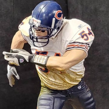 Brian Urlacher NFL 2 12 in white jersey - DRJ West Texas