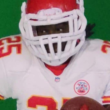 Jamaal Charles NFL 34 white jersey 215 of 500 - DRJ West Texas