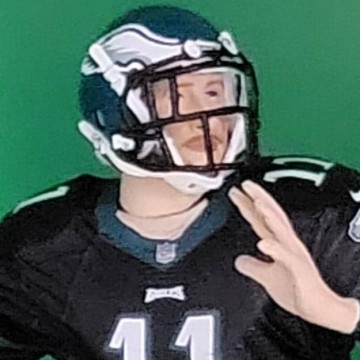 Carson Wentz NFL Madden 18 1 color rush black - DRJ West Texas