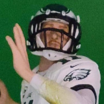 Carson Wentz NFL Madden 19 1 color rush white - DRJ West Texas