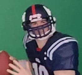Eli Manning NCAA blue jersey 653 of 3000 - DRJ West Texas