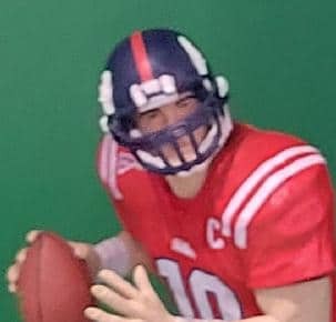 Eli Manning NCAA 2 red jersey - DRJ West Texas