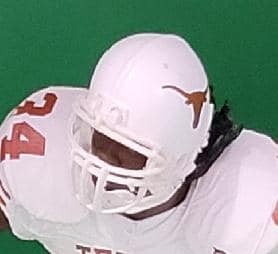 Ricky Williams NCAA 4 white jersey 1835 of 2000 - DRJ West Texas