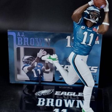 A.J. Brown 2025 McFarlane NFL Wave 6 Super Bowl 59 patch - DRJ West Texas
