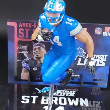 Amon-Ra St. Brown NFL Wave 5 blue jersey - DRJ West Texas