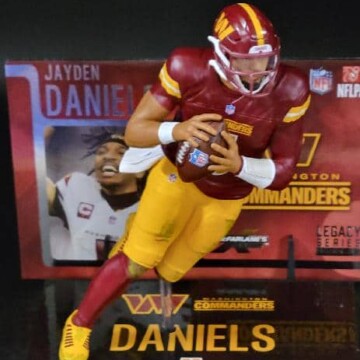 Jayden Daniels 2025 NFL Wave 5 maroon jersey - DRJ West Texas