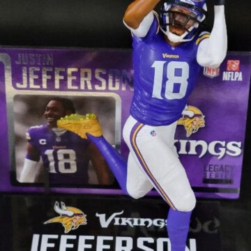 Justin Jefferson 2025 McFarlane NFL Wave 5 purple jersey - DRJ West Texas