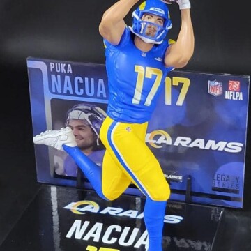 Puka Nacua 2025 McFarlane NFL Wave 5 blue jersey - DRJ West Texas